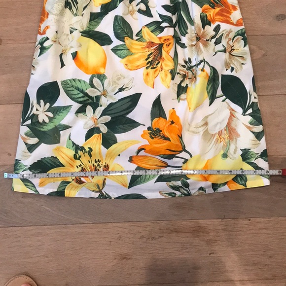 Cotton sundress lemon floral print - Picture 4 of 4